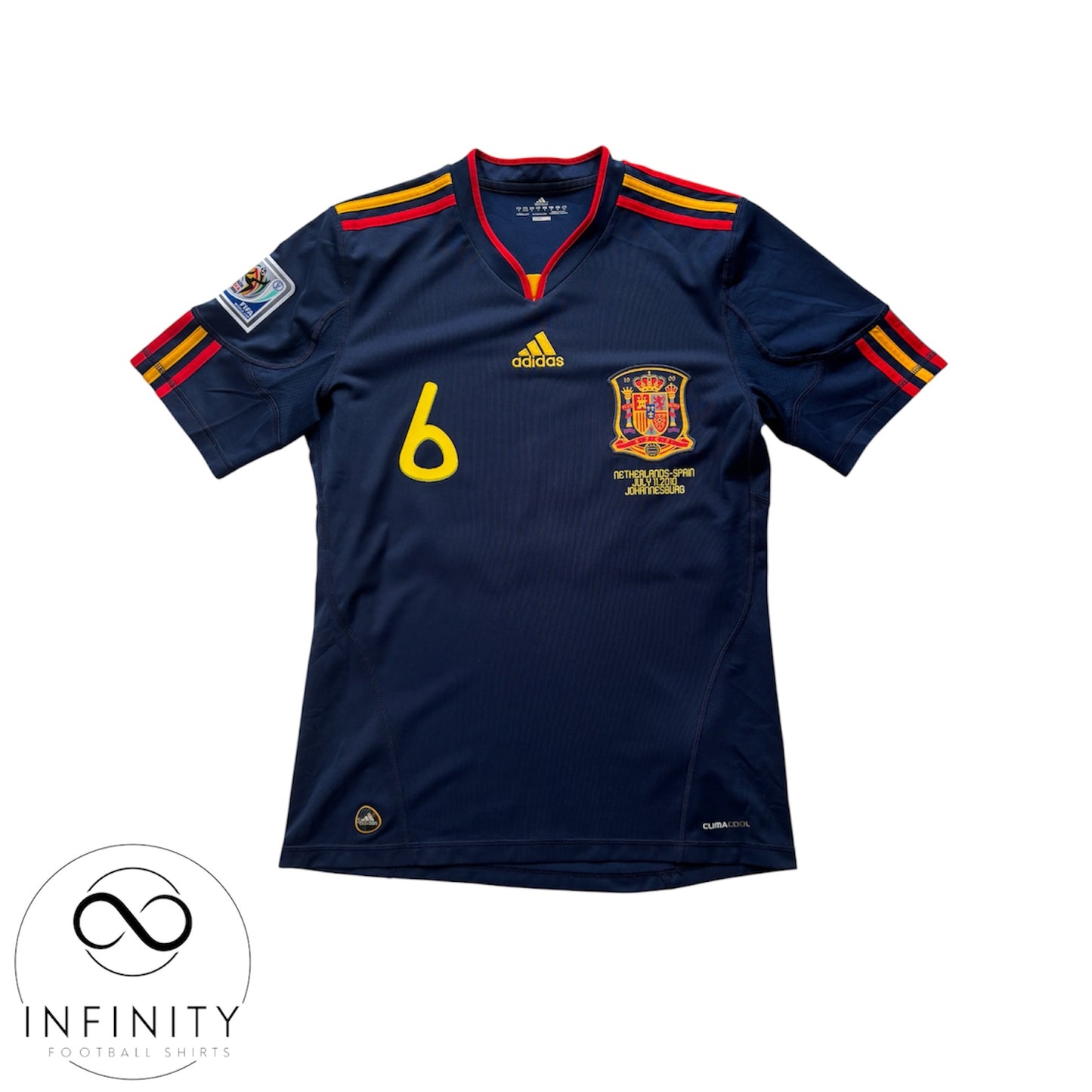 Spain Away Shirt 2010/11 (S) A. Iniesta 6