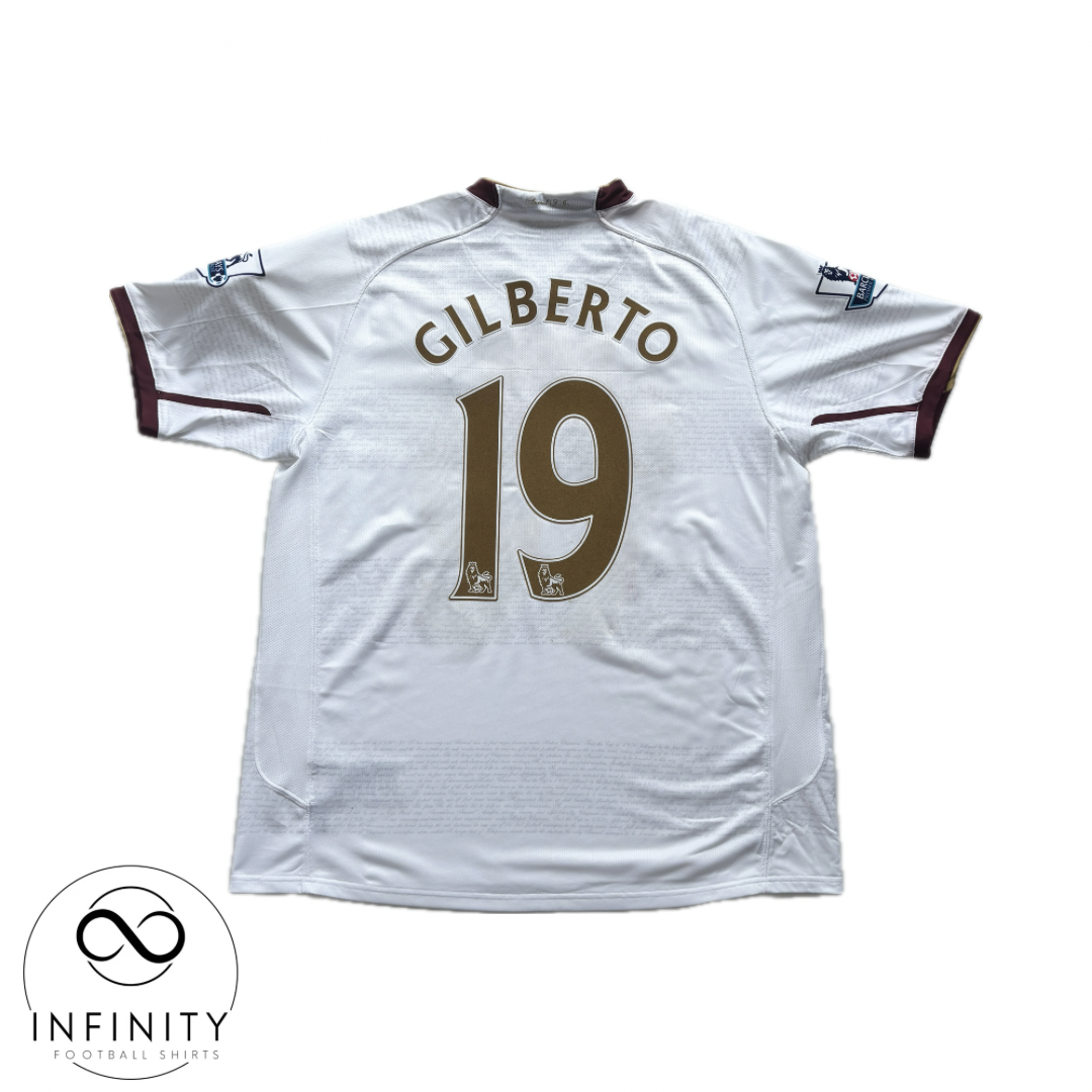 Arsenal Away Shirt 2007/08 (XL) Gilberto 19