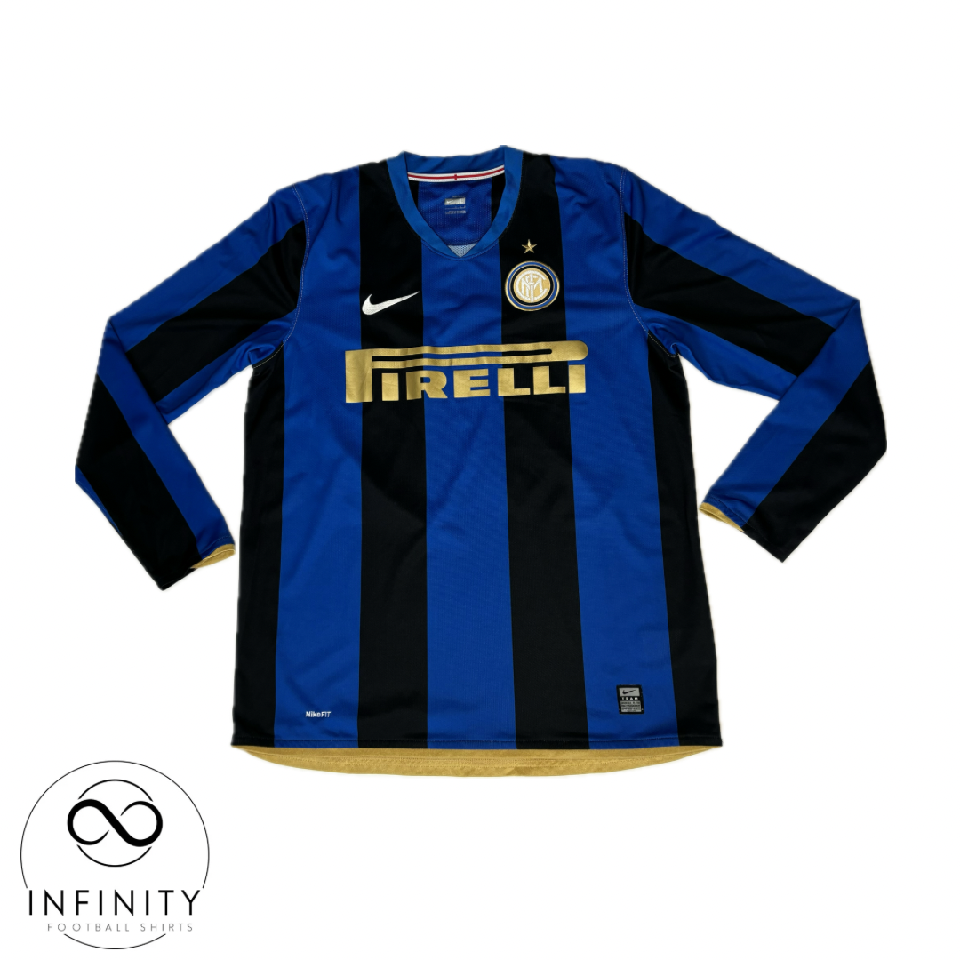 Inter Milan Home Shirt 2008/09 LS (L) Ibrahimovic 8