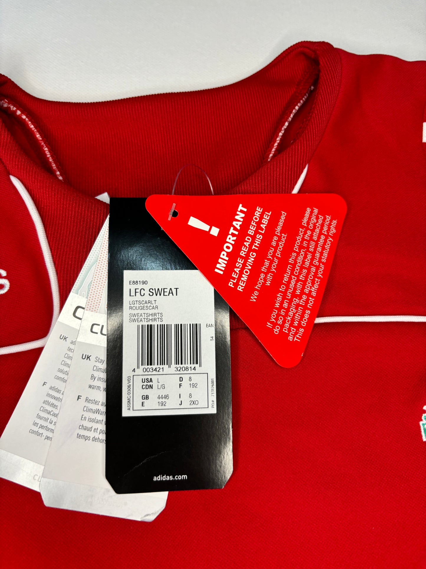 Liverpool Training Jumper 2008/09 (XL) BNWT