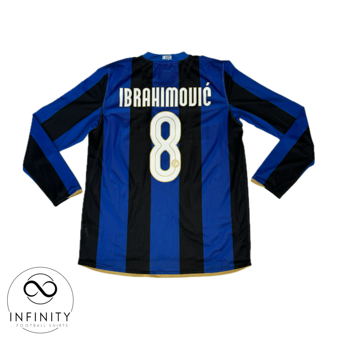 Inter Milan Home Shirt 2008/09 LS (L) Ibrahimovic 8