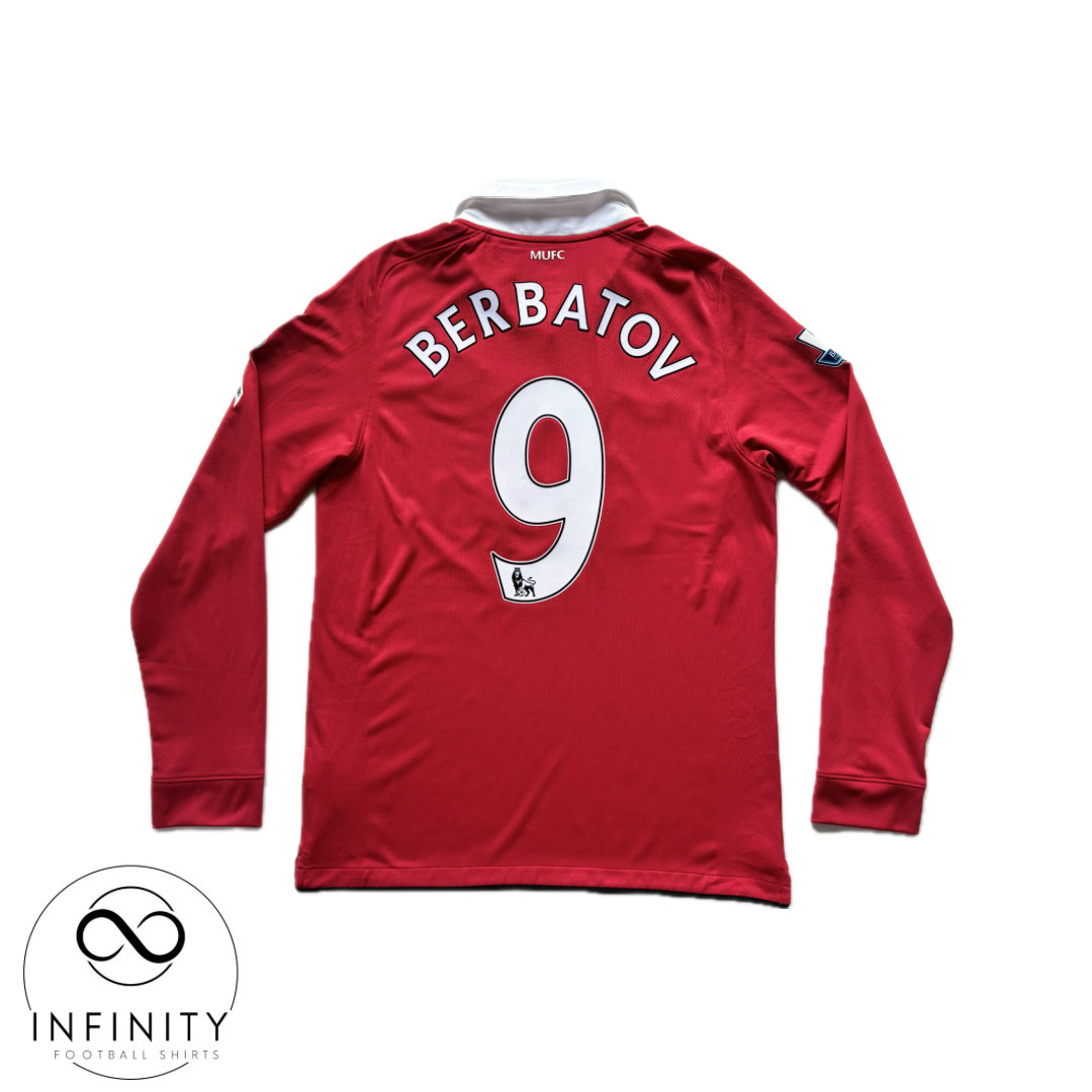 Manchester United Home Shirt LS 2010/11 (M) Berbatov 9