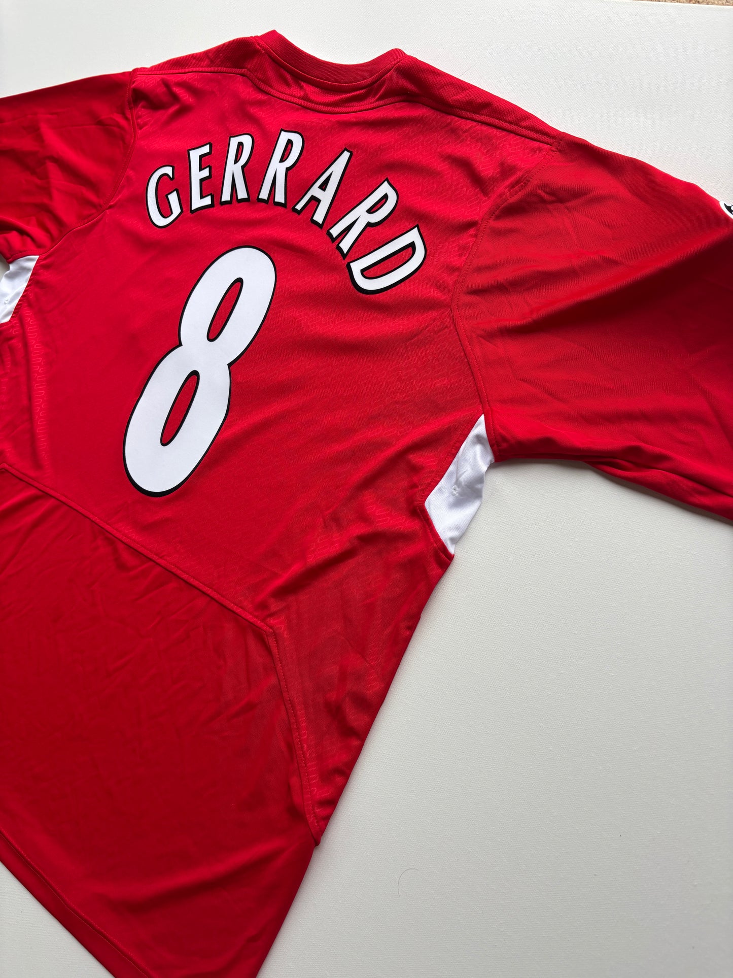 Liverpool Home Shirt 2004/05 (XL) Gerrard 8