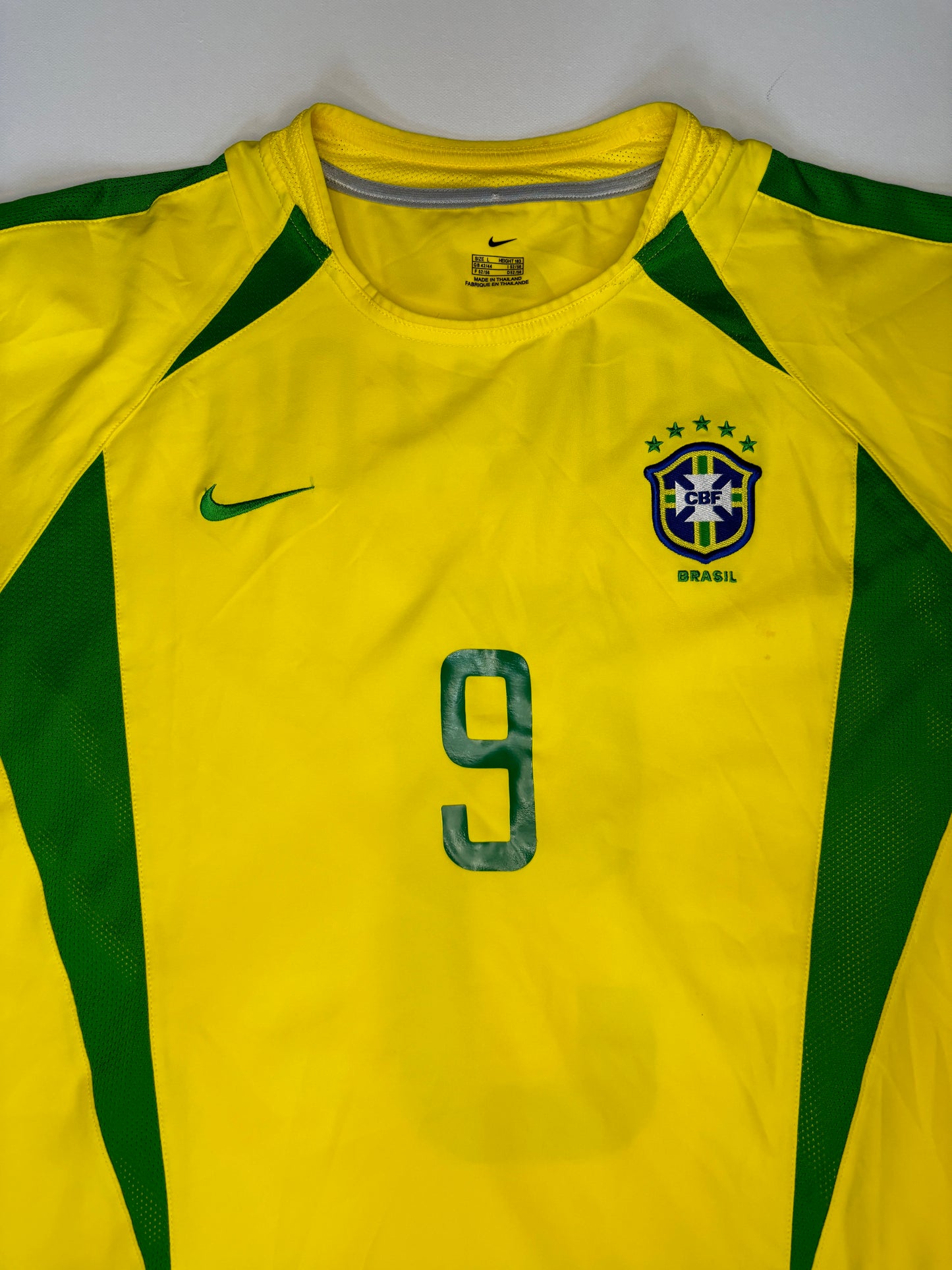 Brazil Home Shirt 2002/04 (L) Ronaldo 9