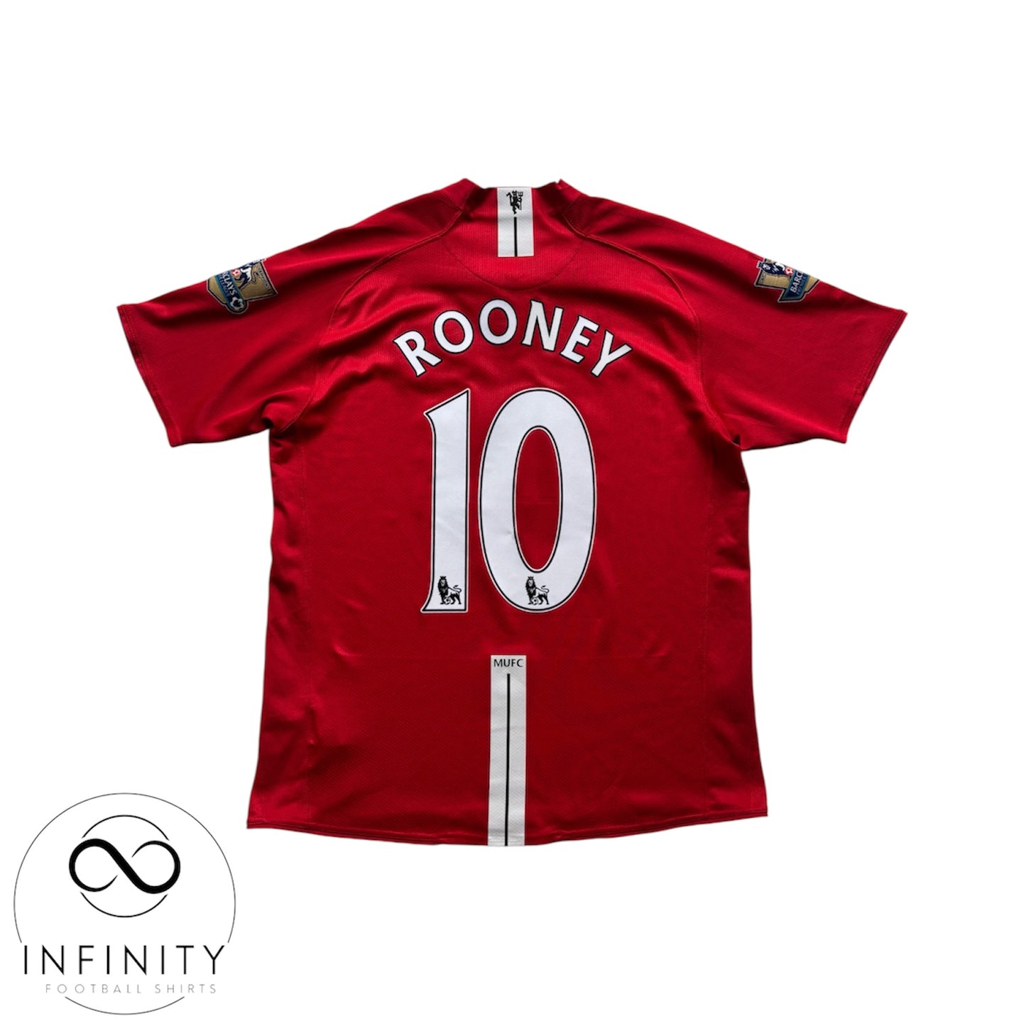 Manchester United Home Shirt 2007/08 (L) Rooney 10