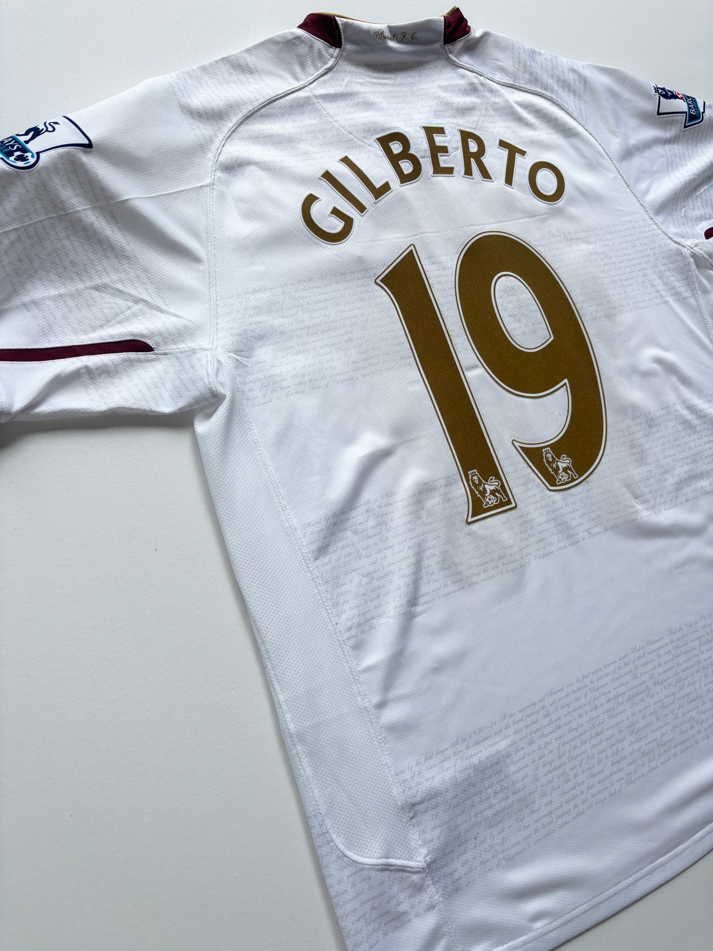 Arsenal Away Shirt 2007/08 (XL) Gilberto 19
