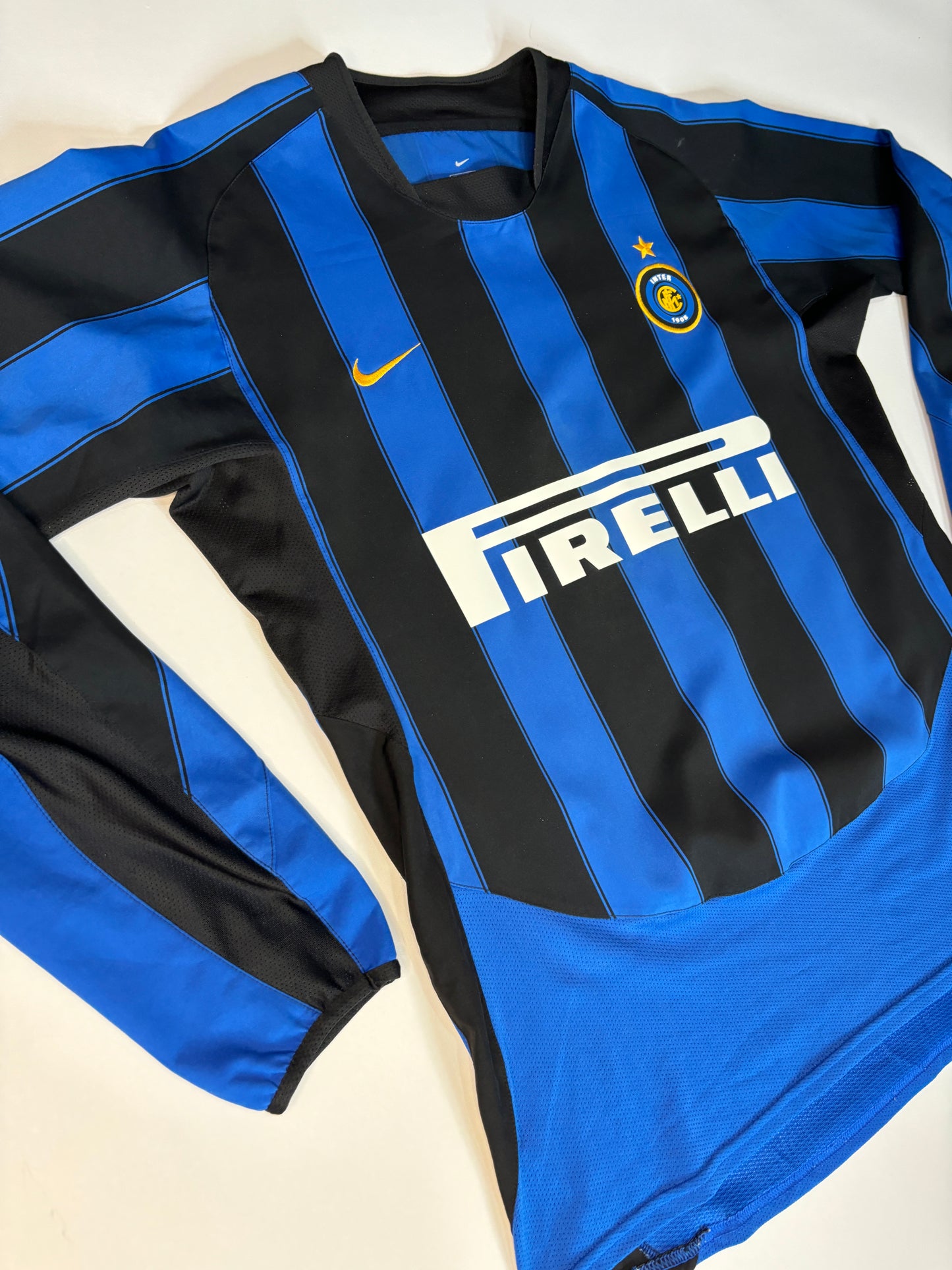 Inter Milan Home Shirt 2003/04 LS (M) J.Zanetti 4