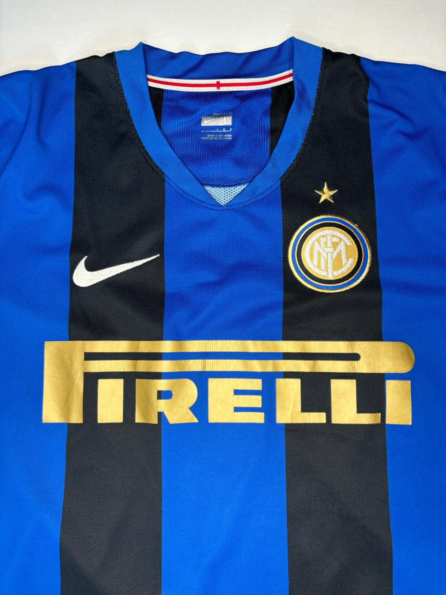 Inter Milan Home Shirt 2008/09 LS (L) Ibrahimovic 8