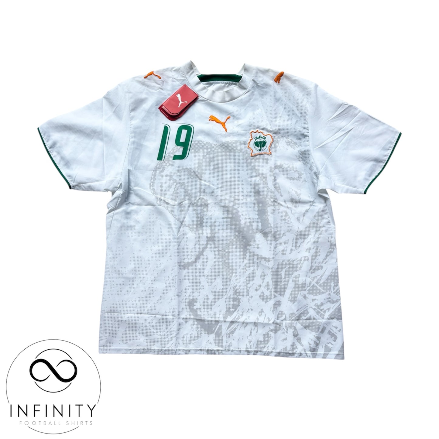 Ivory Coast Away Shirt 2006/07 (XL) Toure Yaya 19 BNWT