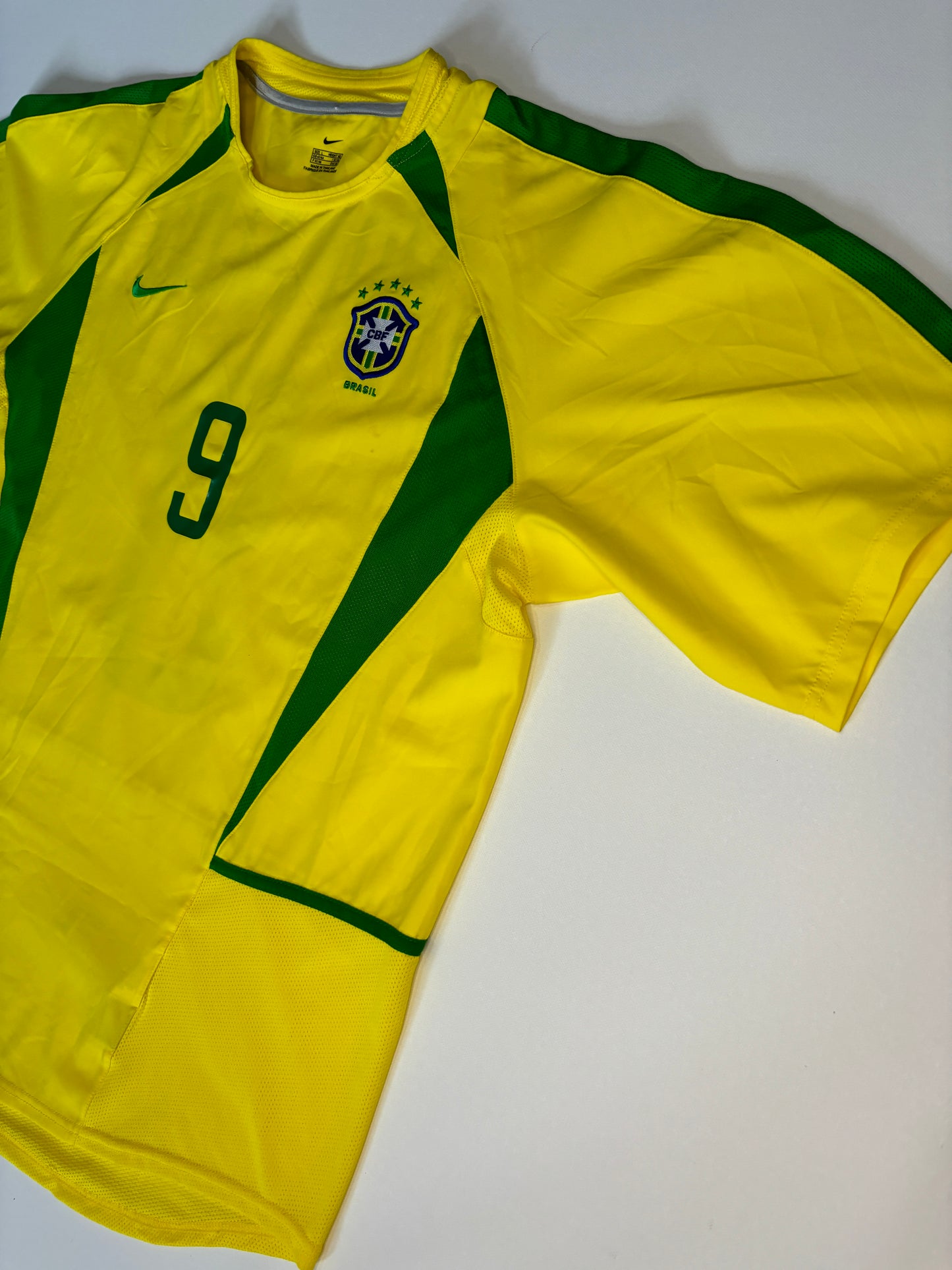 Brazil Home Shirt 2002/04 (L) Ronaldo 9