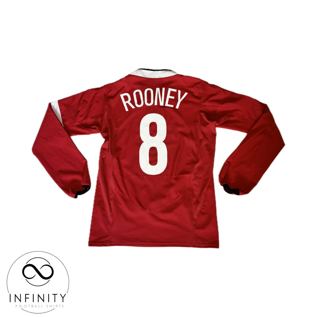 Manchester United Home Shirt LS 2004/06 (S) Rooney 8