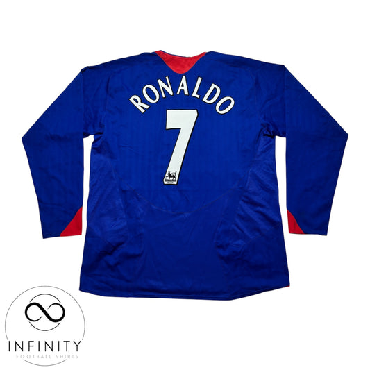 Manchester United Away Shirt LS 2005/06 (XL) Ronaldo 7