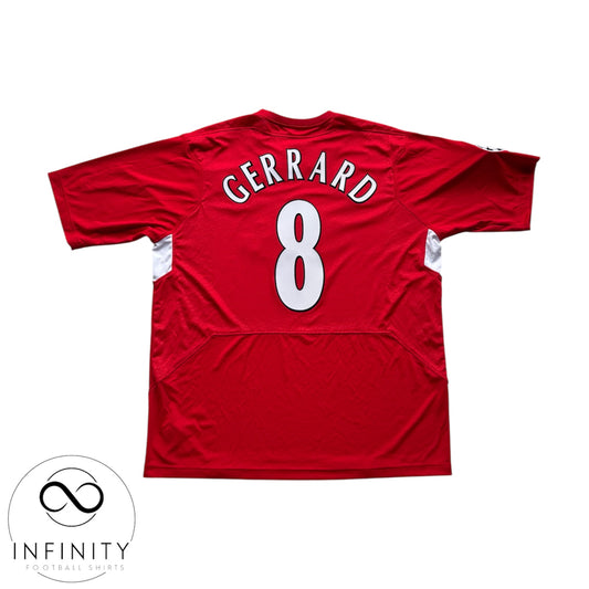 Liverpool Home Shirt 2004/05 (XL) Gerrard 8