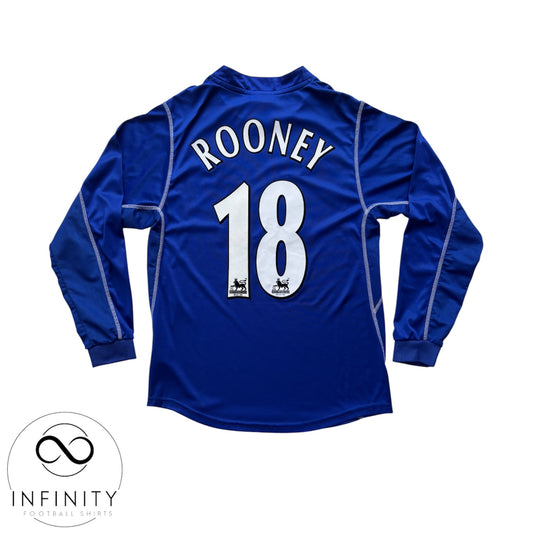 Everton Home Shirt LS 2002/03 (M) Rooney 18