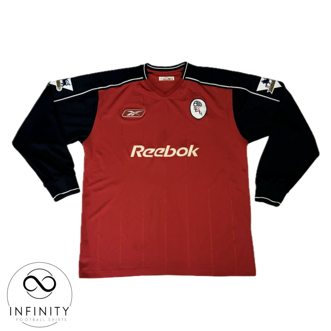 Bolton Wanderers Away Shirt 2003/04 LS (L) Okocha 10