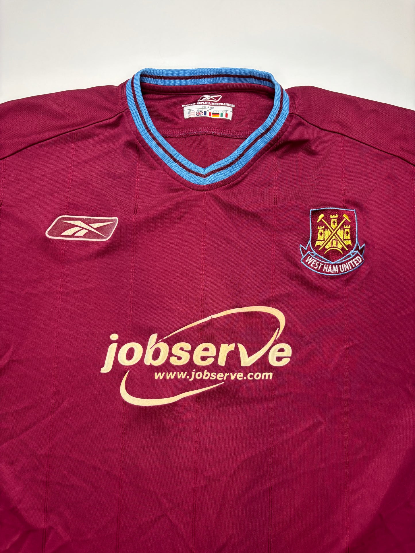 West Ham United Home Shirt LS 2001/03 (L) Carrick 6