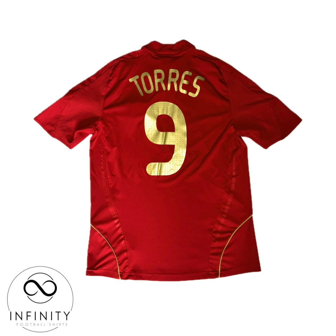 Spain Home Shirt 2008/09 (L) Torres 9