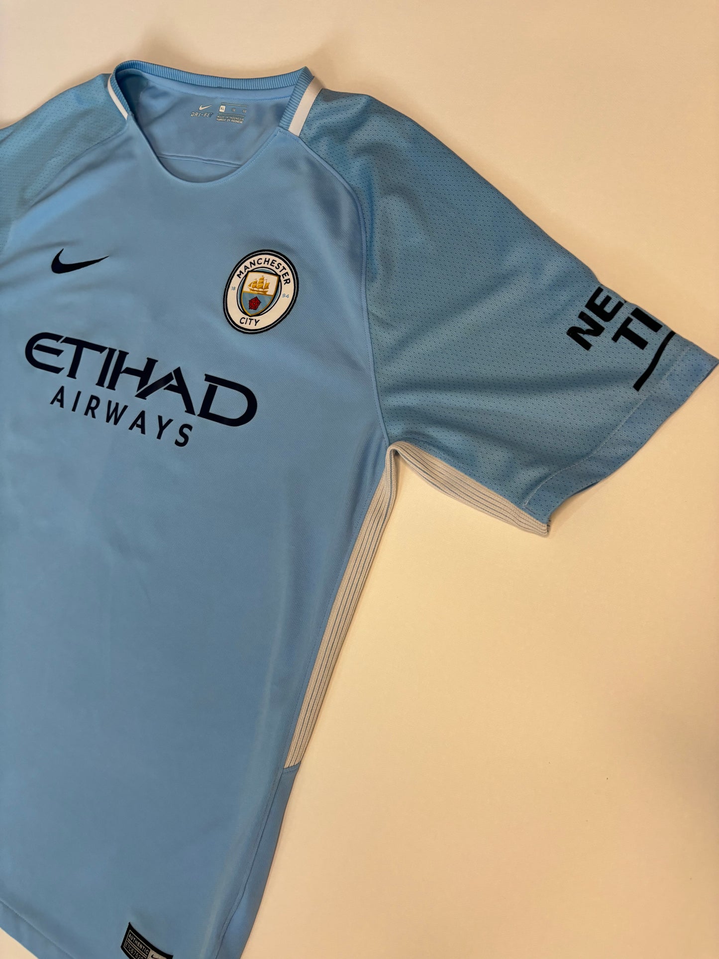 Manchester City Home Shirt 2017/18 (XL) Champions 18