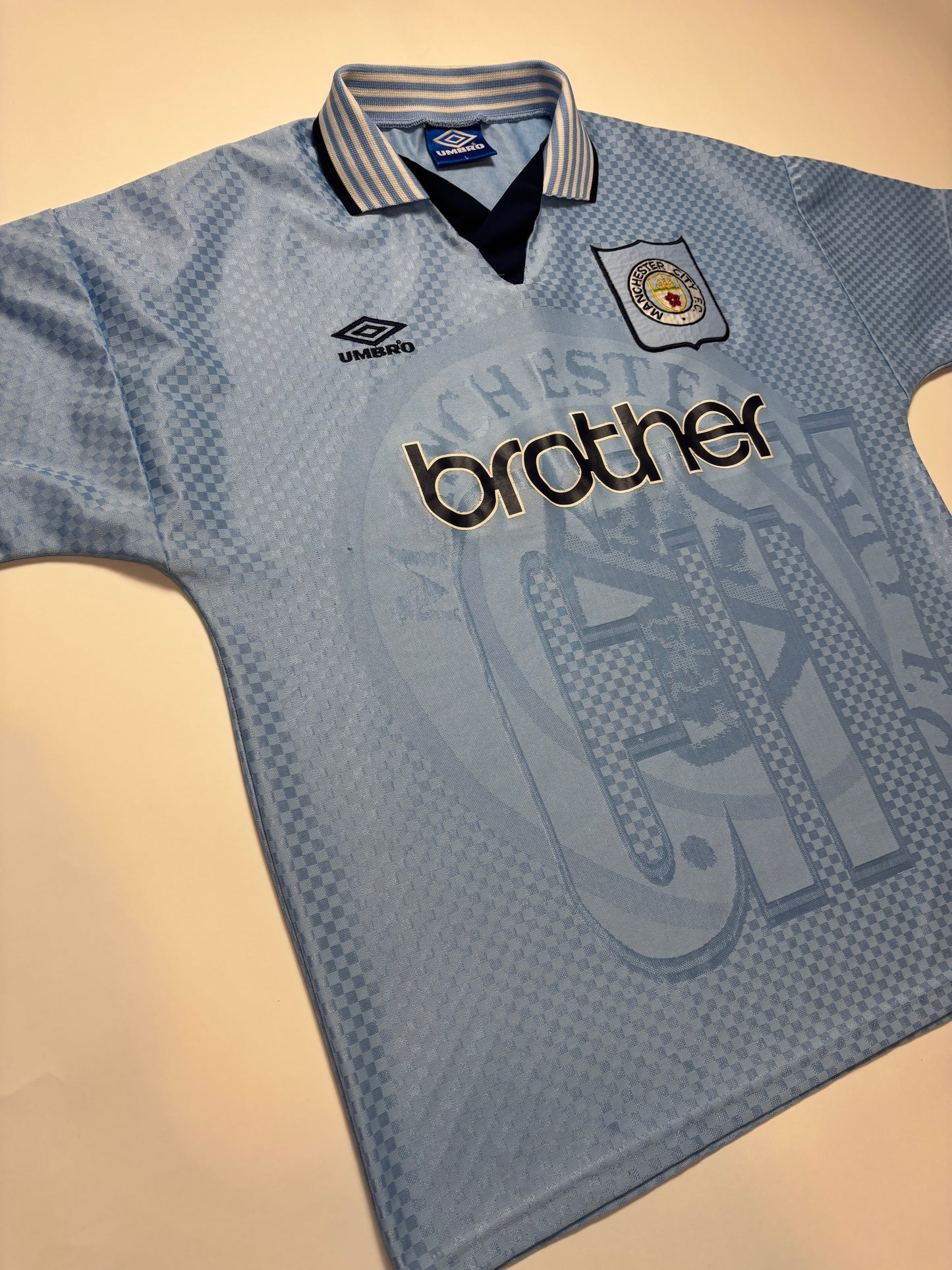 Manchester City Home Shirt 1995/97 (L)