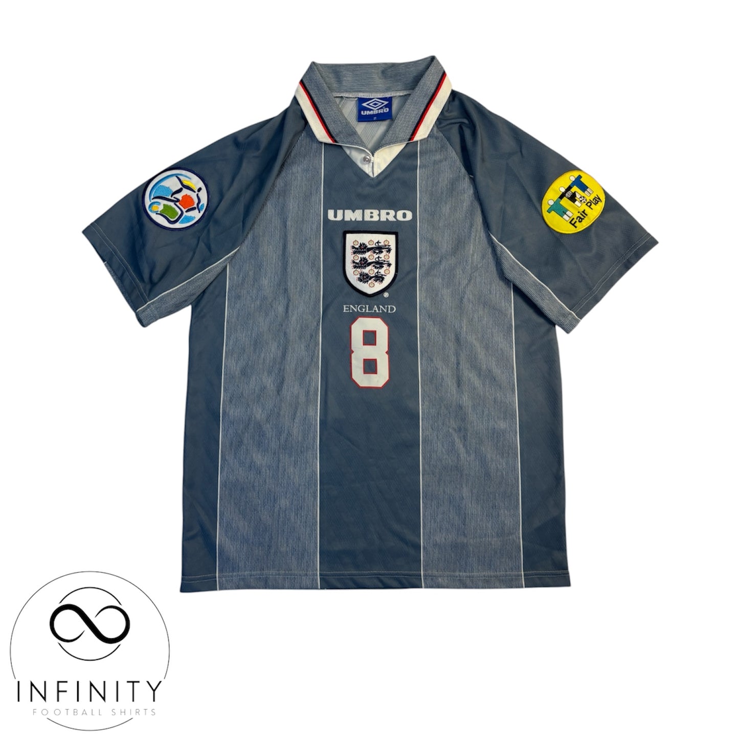 England Away Shirt 1996/97 (M) Gascoigne 8