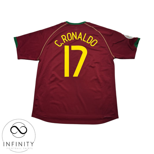 Portugal Home Shirt 2006/08 (XL) C.Ronaldo 17