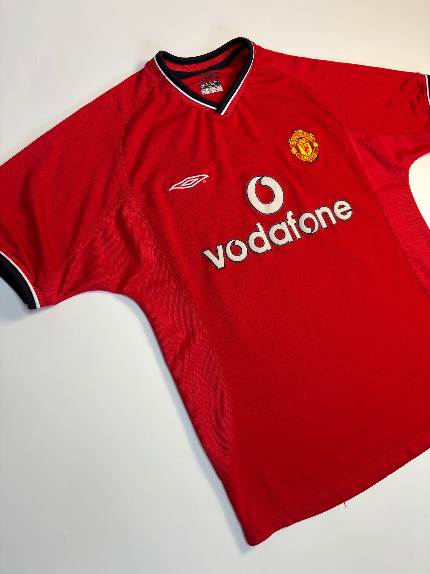 Manchester United Home Shirt 2000/02 (M) G.Neville 2