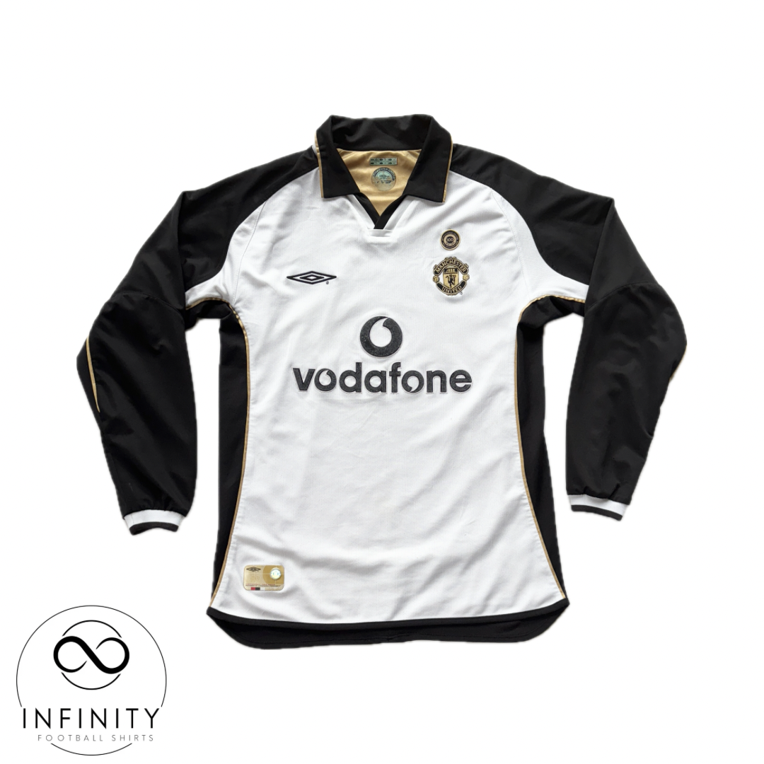 Manchester United Centenary Reversible Away Shirt LS 2001/02 (M) Beckham 7