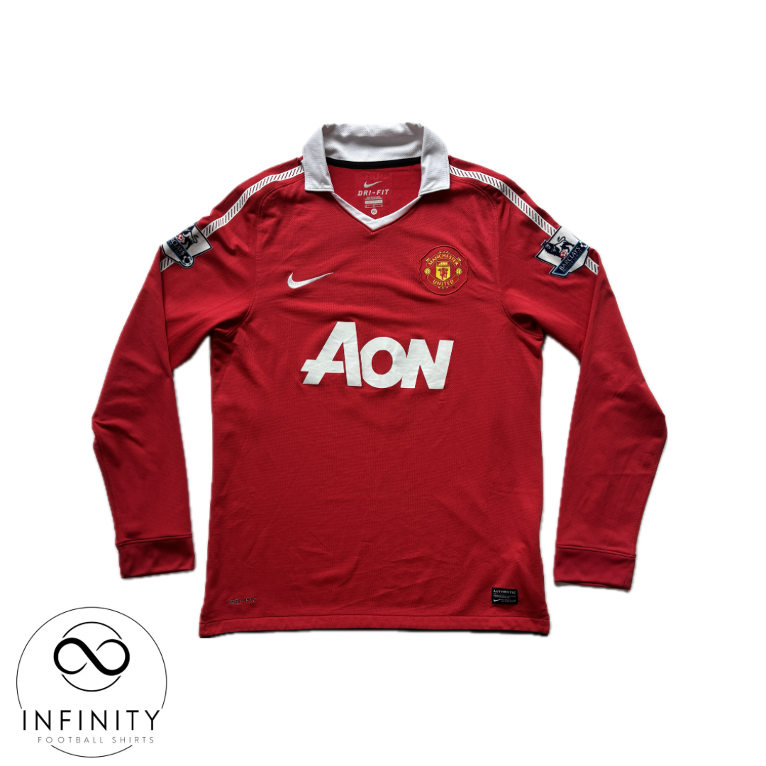 Manchester United Home Shirt LS 2010/11 (M) Berbatov 9
