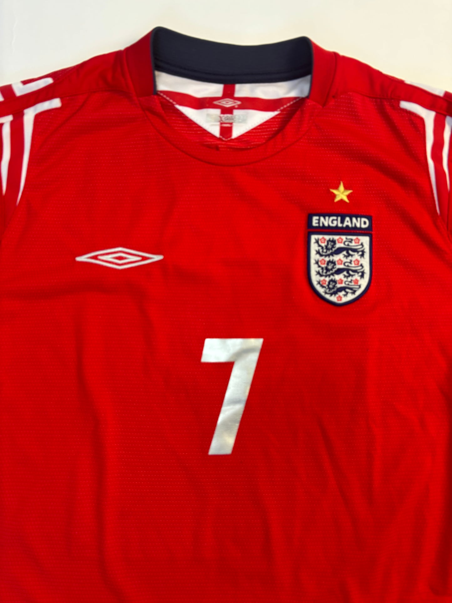 England Away Shirt LS 2004/06 (M) Beckham 7