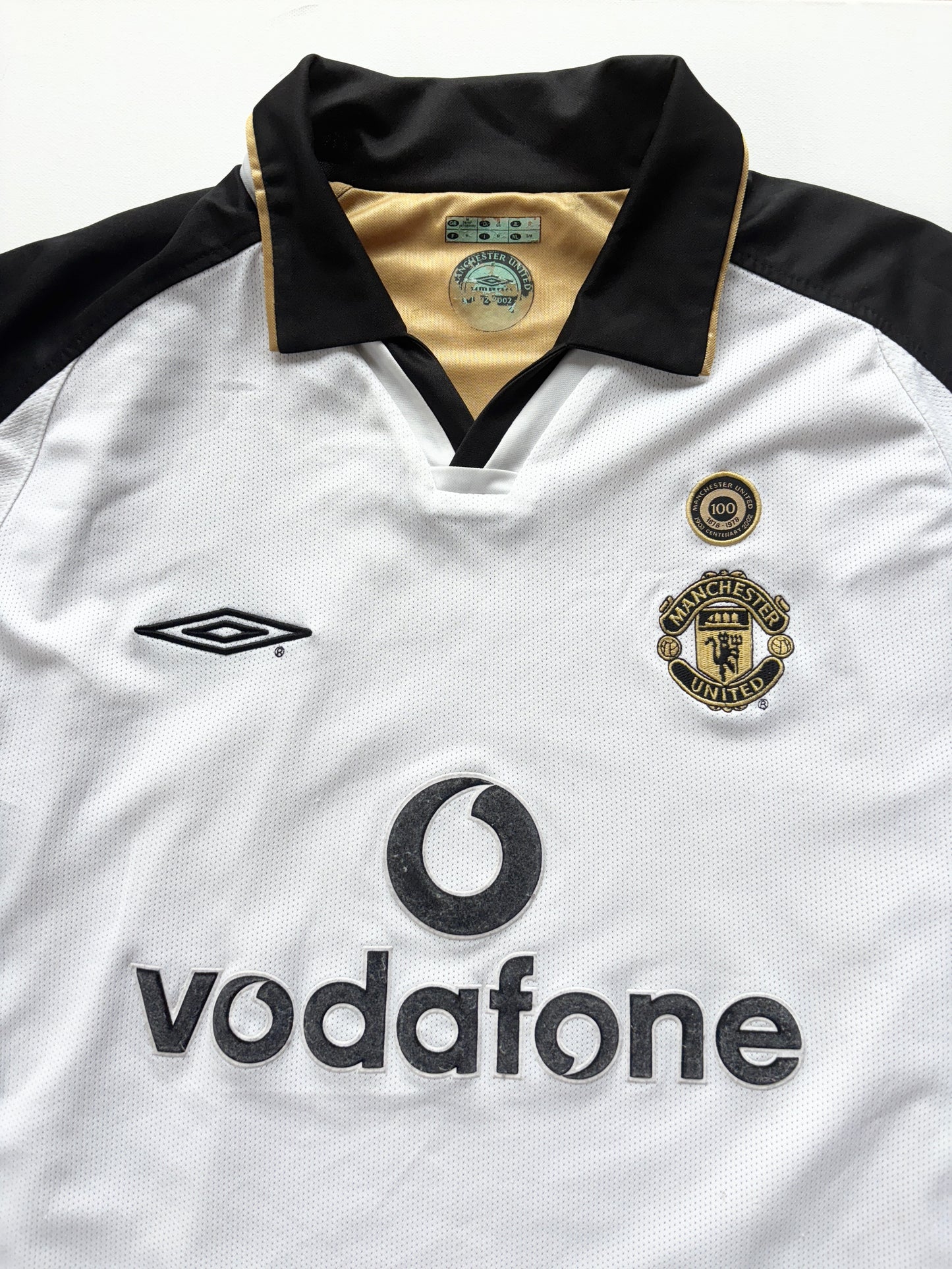 Manchester United Centenary Reversible Away Shirt LS 2001/02 (M) Beckham 7