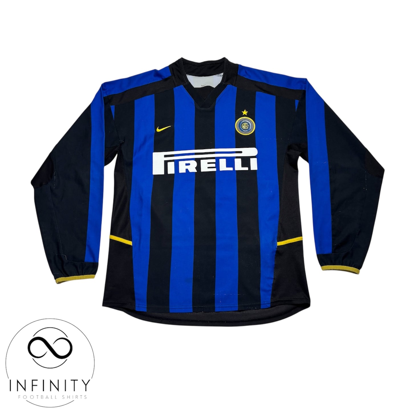Inter Milan Home Shirt 2002/03 LS (L) F.Cannavaro 13