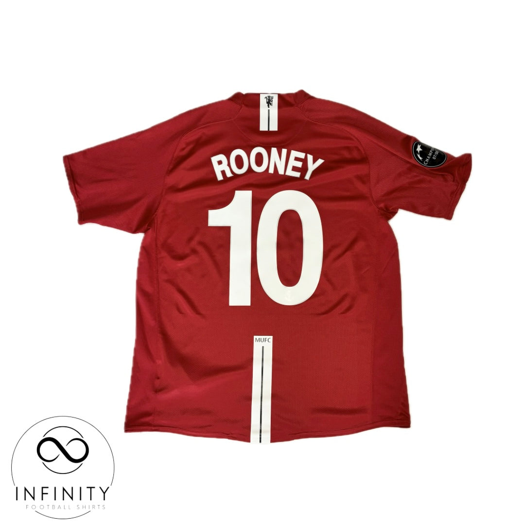 Manchester United Home Shirt 2008/09 (L) Rooney 10