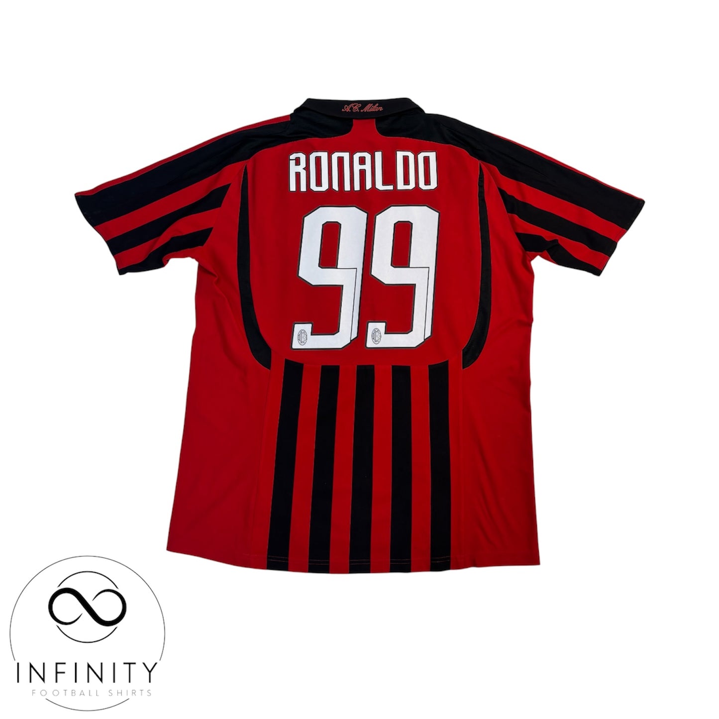 AC Milan Home Shirt 2007/08 (L) Ronaldo 99