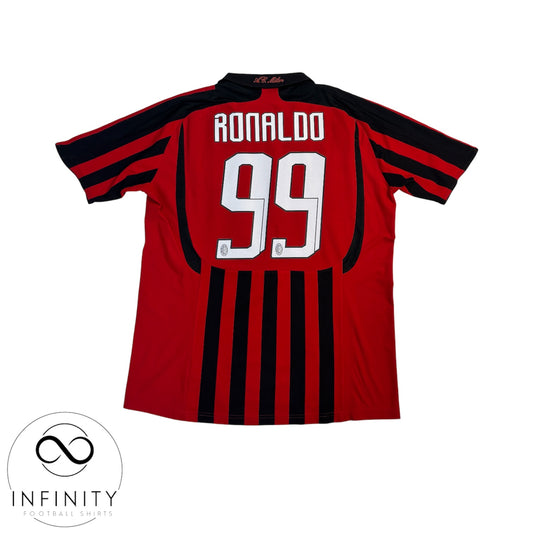 AC Milan Home Shirt 2007/08 (L) Ronaldo 99