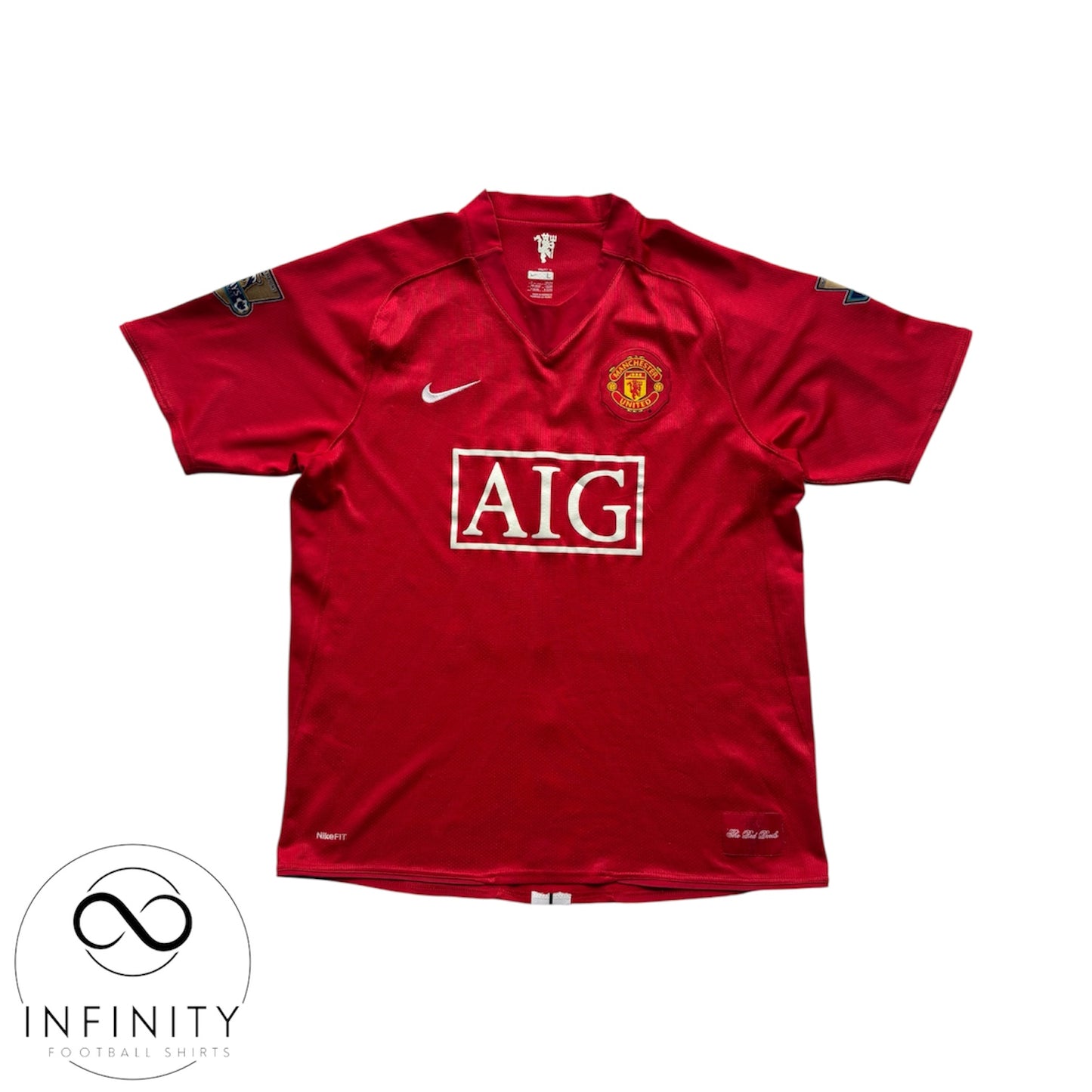 Manchester United Home Shirt 2007/08 (L) Rooney 10