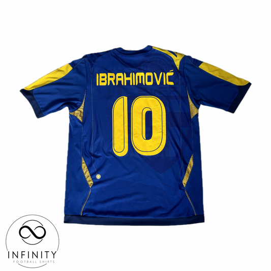 Sweden Away Shirt 2006/08 (L) Ibrahimovic 10