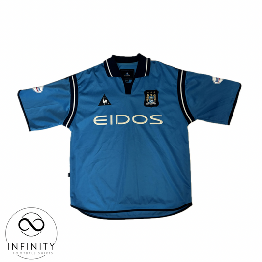 Manchester City Home Shirt 2001/02 (M) Goater 10