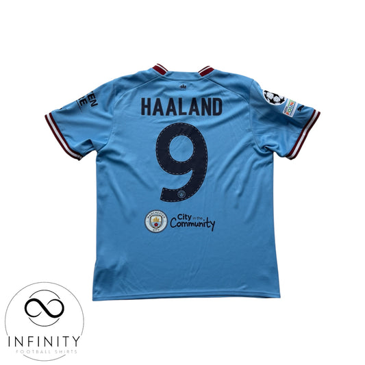 Manchester City Home Shirt 2022/23 (L) Haaland 9