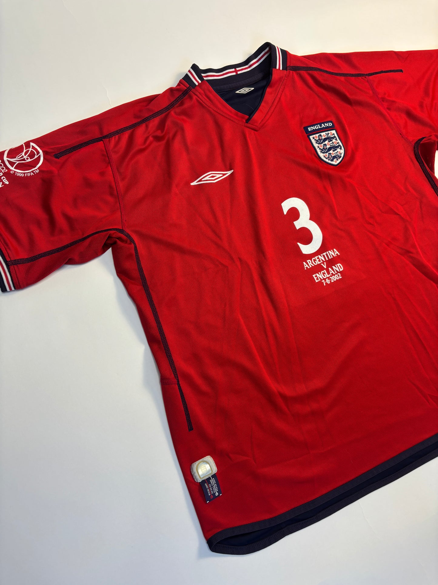 England Away Shirt 2002/04 (XL) A.Cole 3