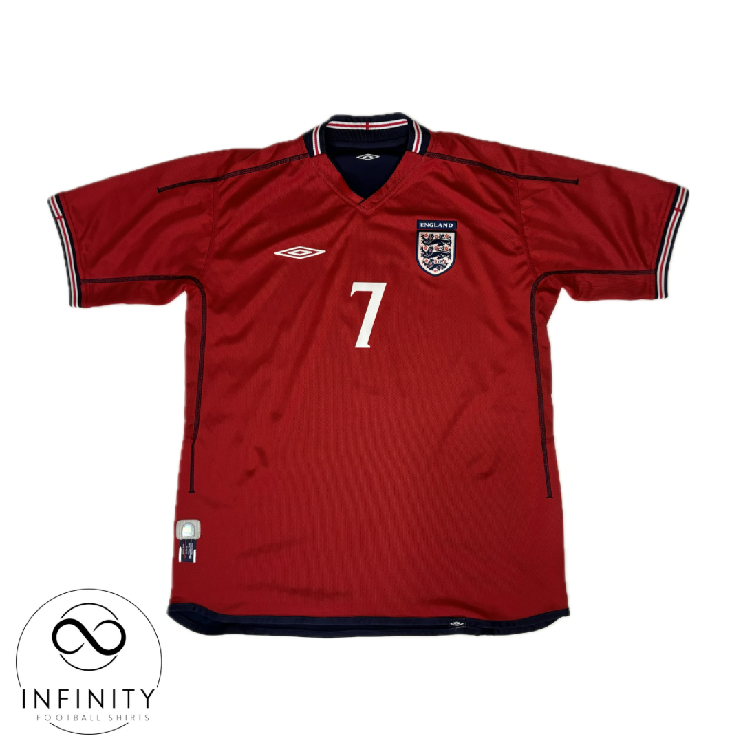 England Away Shirt 2002/04 (L) Beckham 7