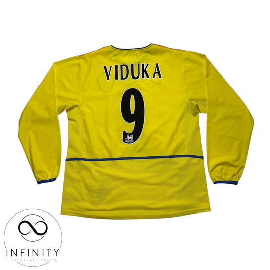 Leeds Away Shirt LS 2002/03 (L) Viduka 9