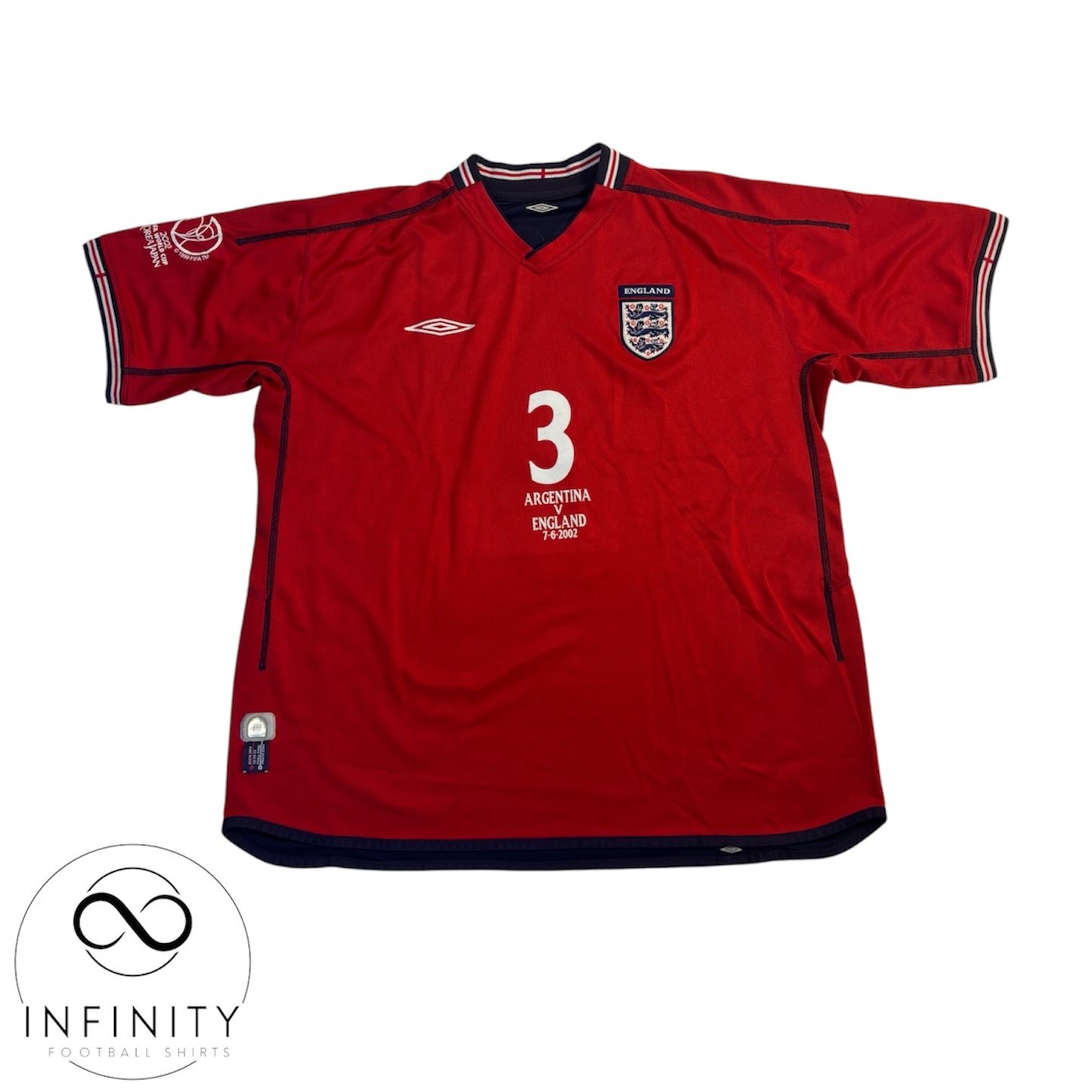 England Away Shirt 2002/04 (XL) A.Cole 3