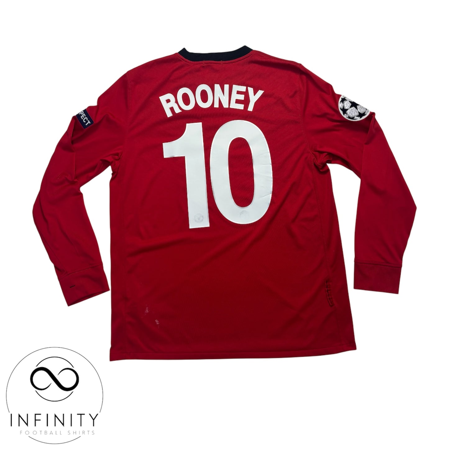 Manchester United Home Shirt LS 2009/10 (M) Rooney 10