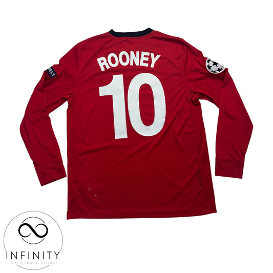 Manchester United Home Shirt LS 2009/10 (M) Rooney 10
