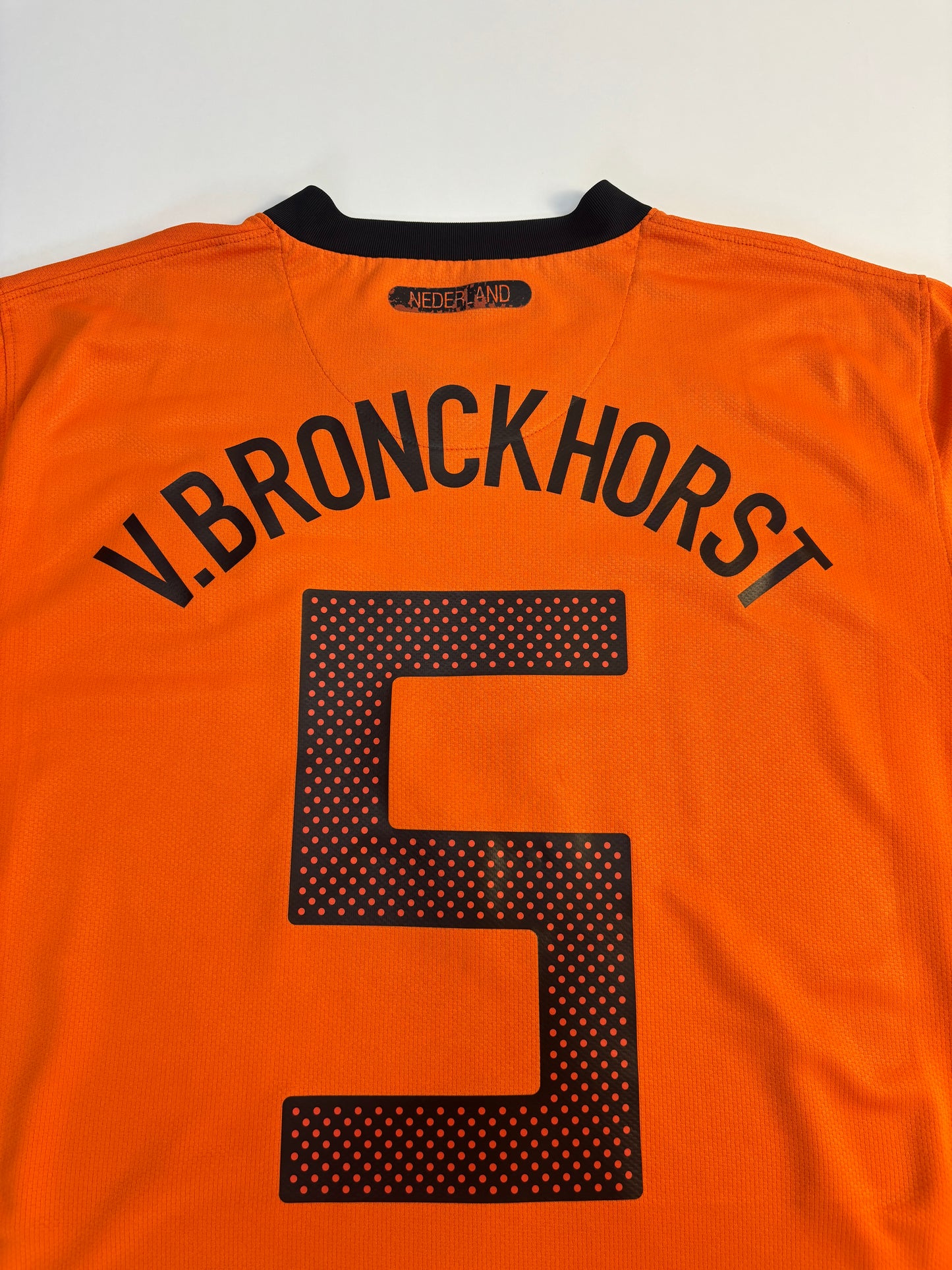 Netherlands Home Shirt 2010 (L) V.Bronckhorst 5