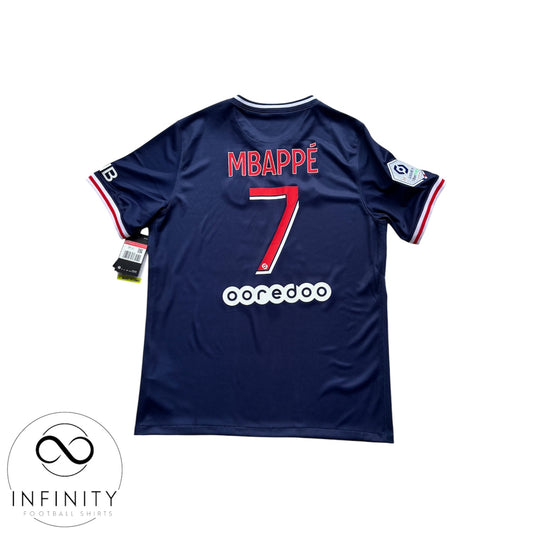 PSG Home Shirt 2020/21 (L) Mbappe 7 BNWT