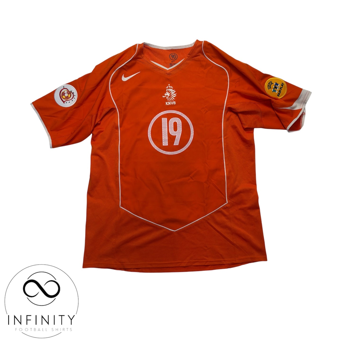 Netherlands Home Shirt 2004/06 (L) Robben 19