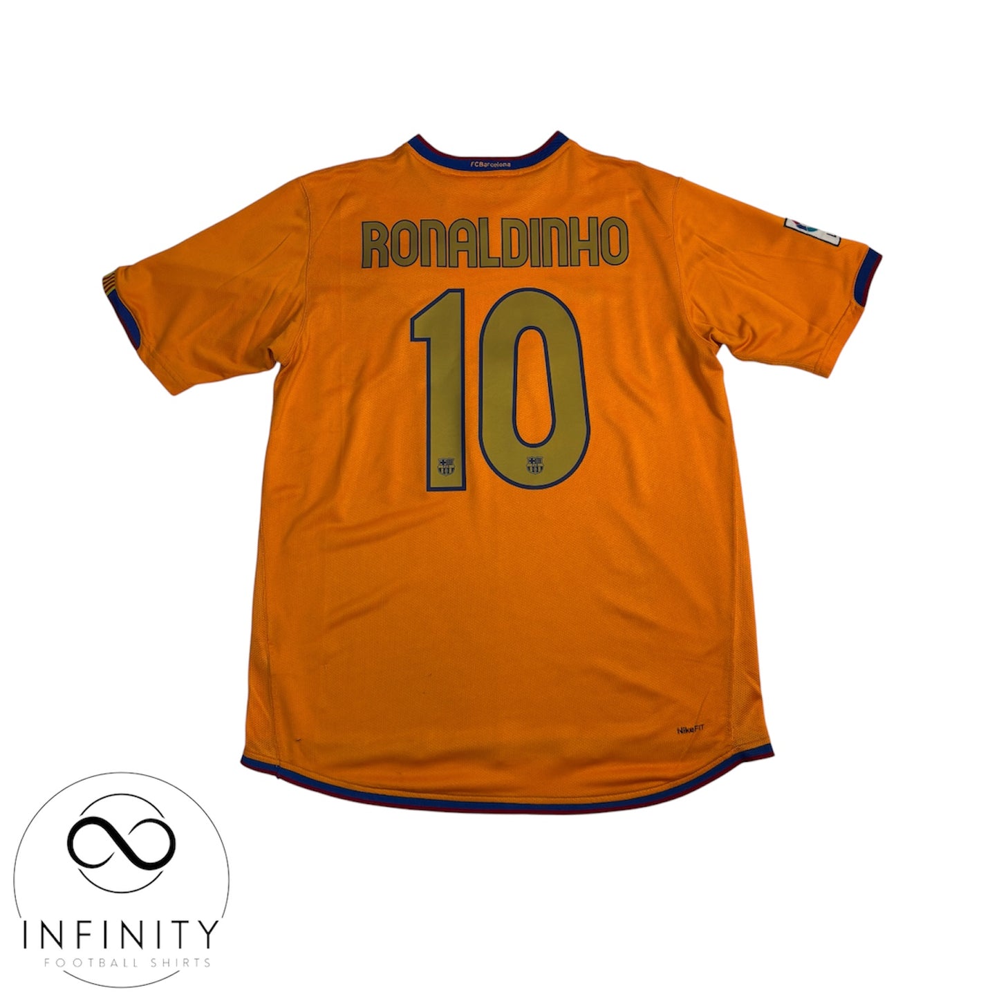 Barcelona Away Shirt 2007/08 (L) Ronaldinho 10