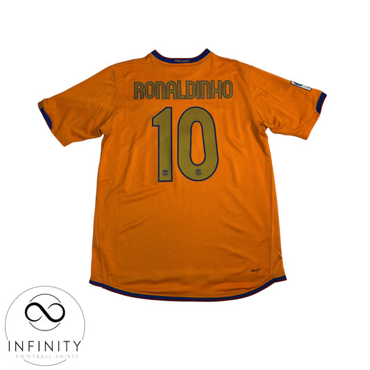 Barcelona Away Shirt 2007/08 (L) Ronaldinho 10