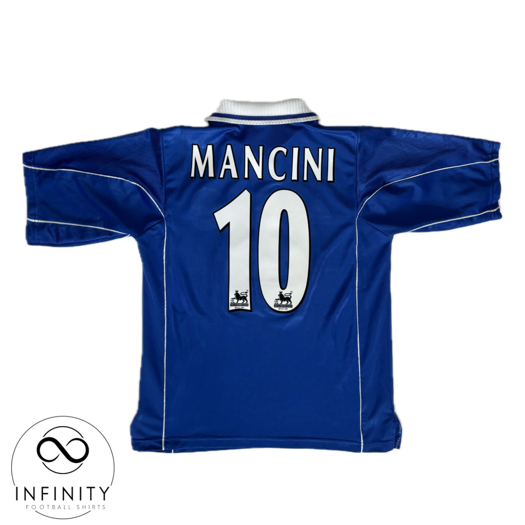 Leicester City Home Shirt 2000/01 (M) Mancini 10